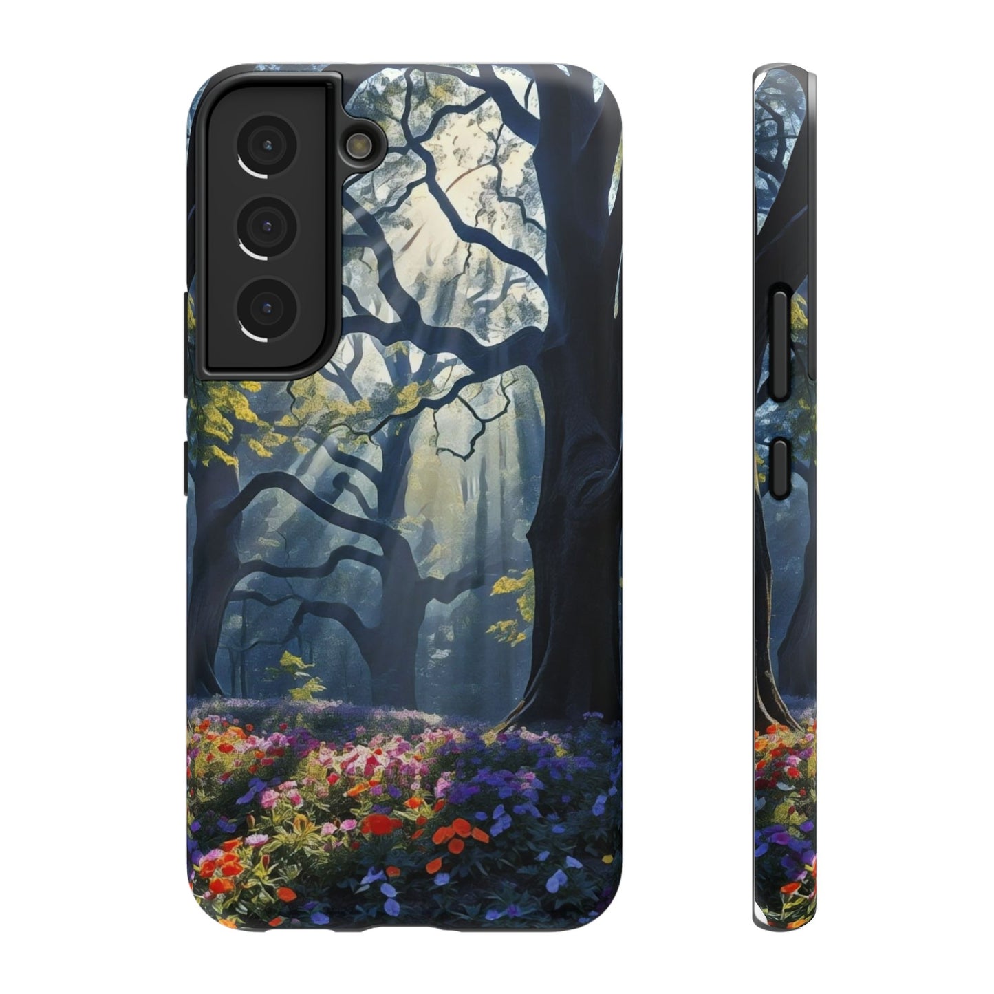 Phone Cases - Fantasy Woodland Scene Art Painting Design - "Enchanted Morning in the Woodland Grove"