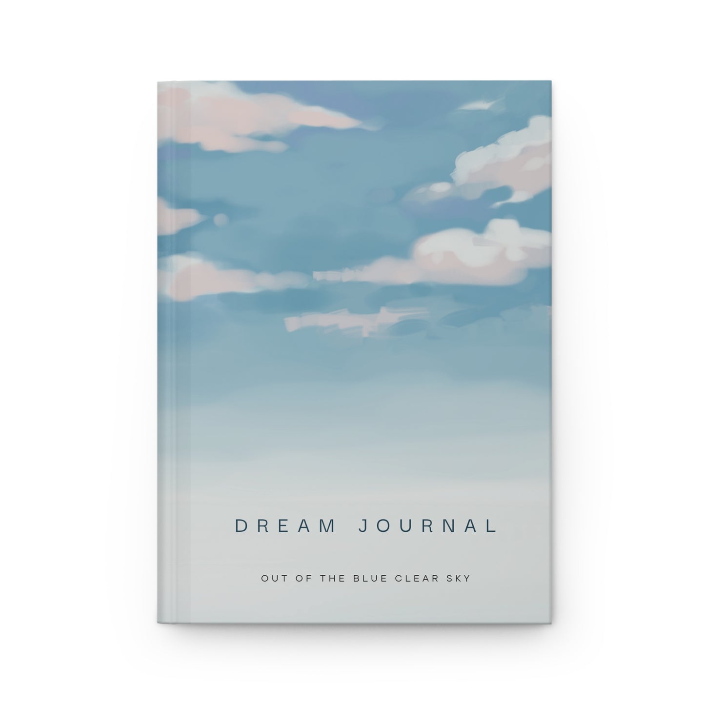 Hardcover Matte Dream Journal "Out of the blue clear sky"