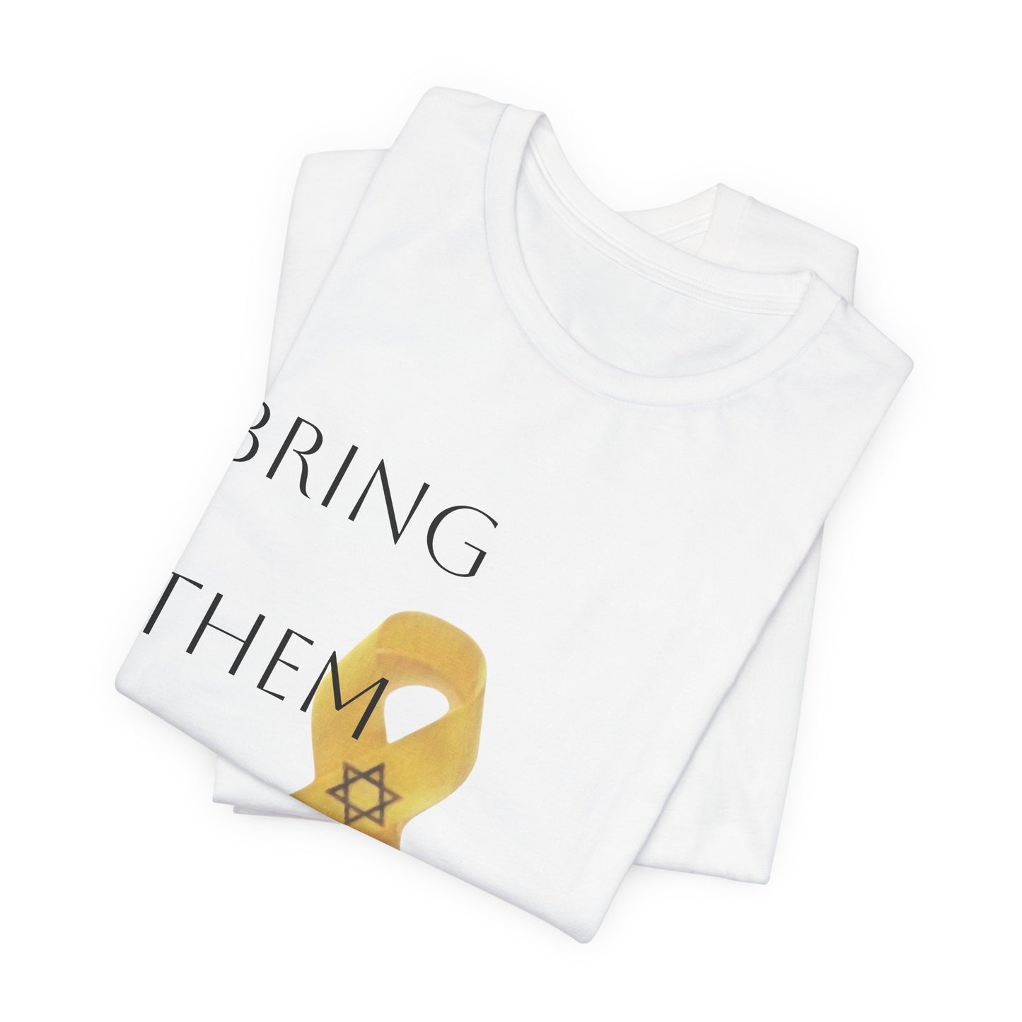 Yellow Ribbon "Bring Them Home Now" Unisex Jersey Short Sleeve Tee