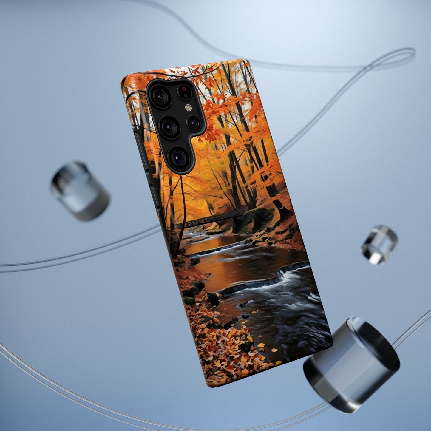 Phone Cases - Whispers of Autumn's Flow by Chaia Malana