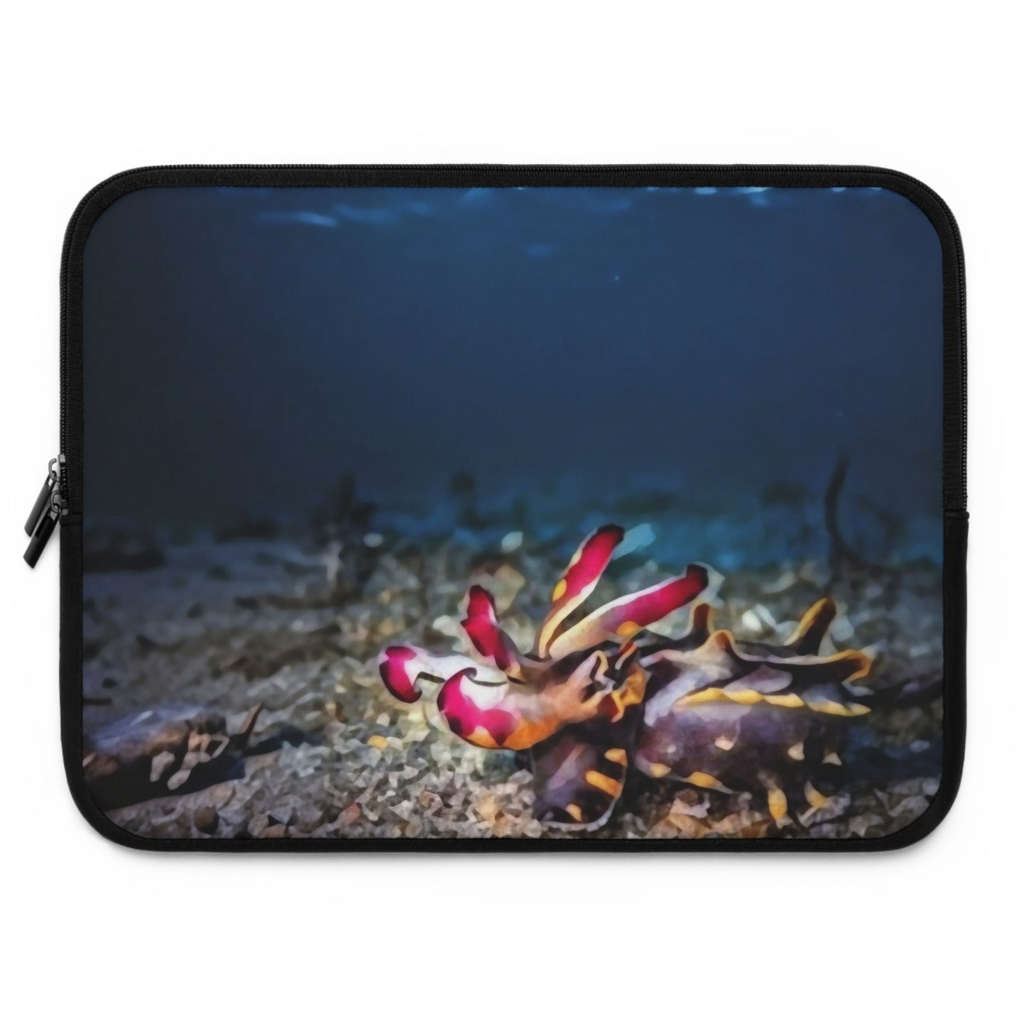 Laptop Sleeve - Strider of the Sea: The Flamboyant Cuttlefish by Chaia Malana