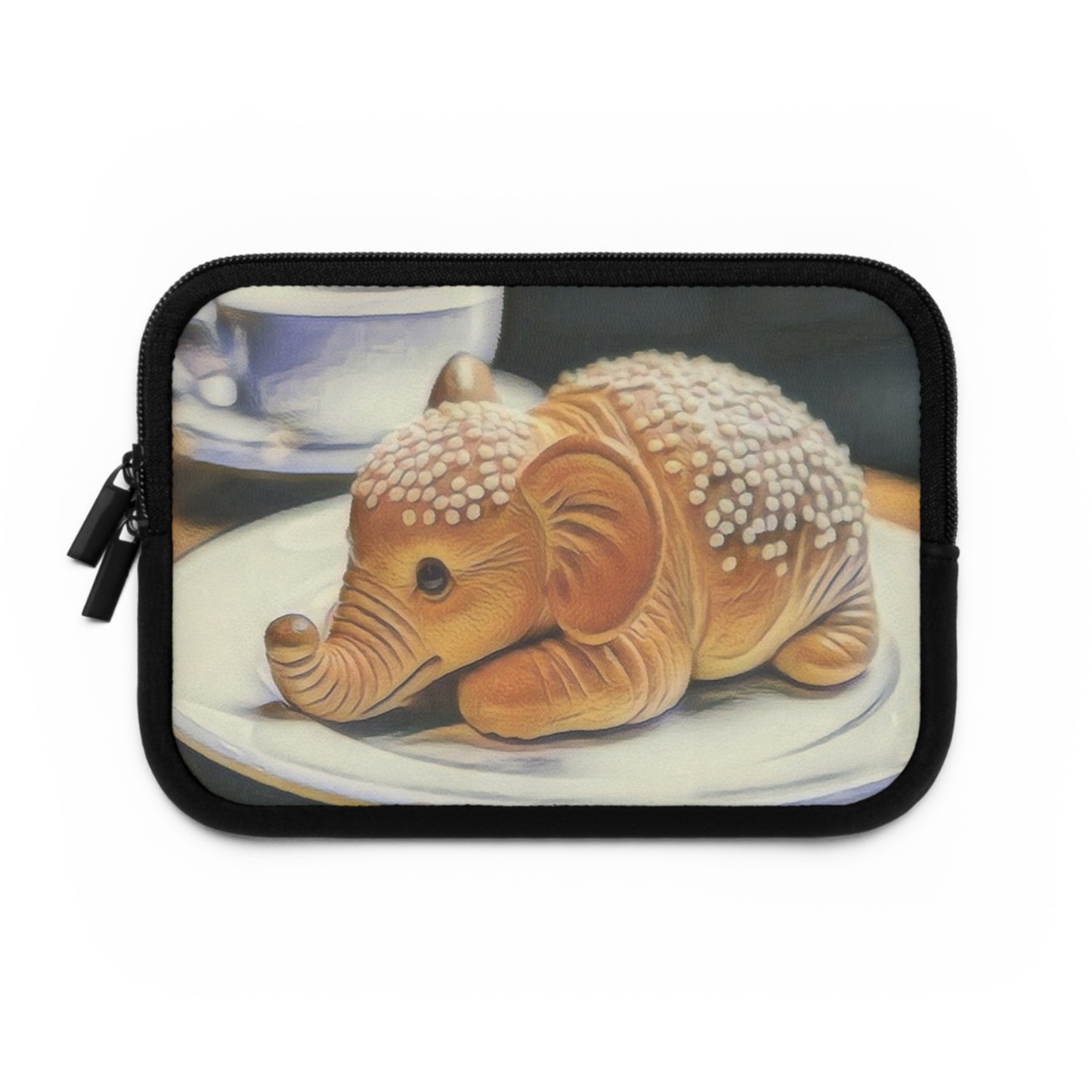 Laptop Sleeve - Elephantine Delight Colored Pencil Sketch