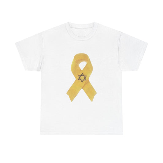 T-Shirt Yellow Awareness Ribbon Hostages Gaza Oct 7, 2023