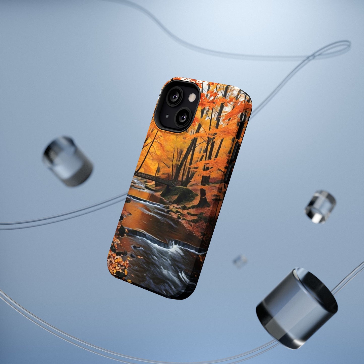 Phone Cases - Whispers of Autumn's Flow by Chaia Malana