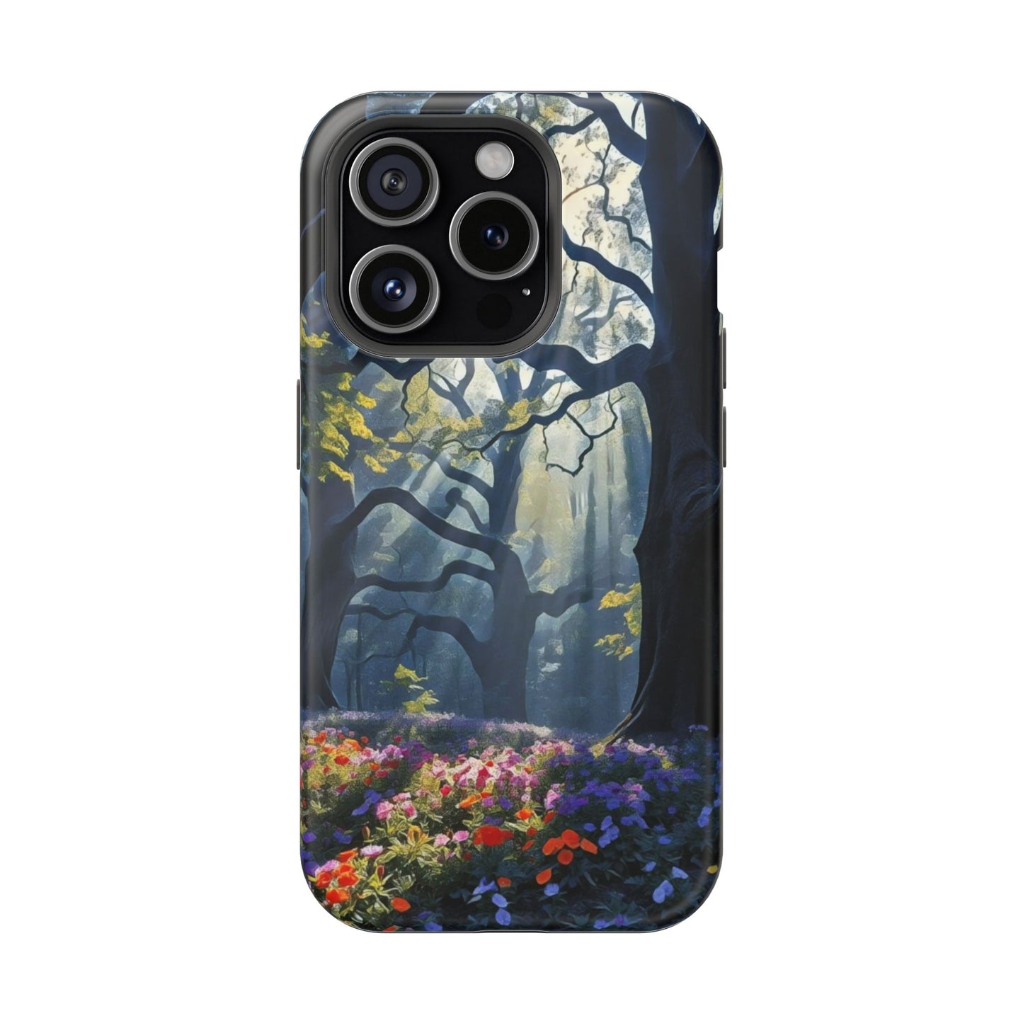 Phone Cases - Fantasy Woodland Scene Art Painting Design - "Enchanted Morning in the Woodland Grove"