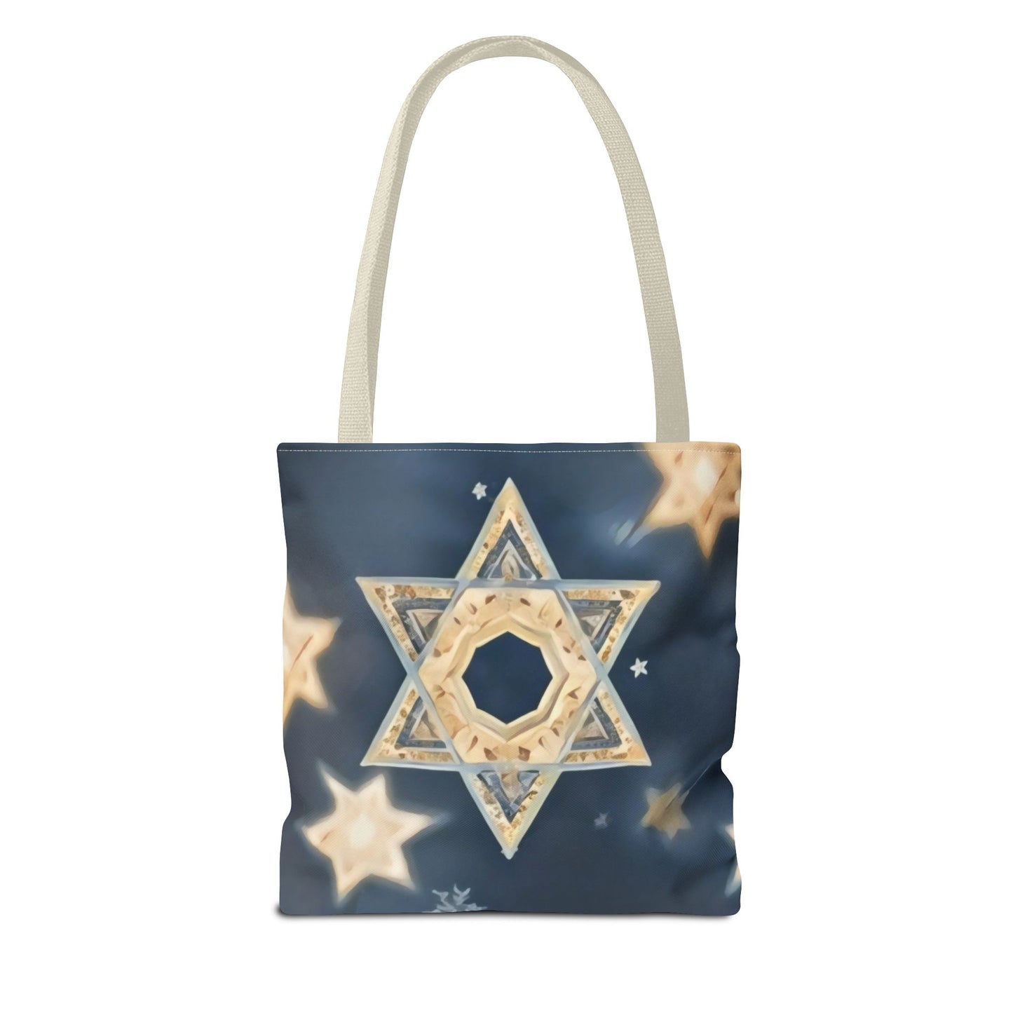 Star of David Tote Bag - Celestial Glow Design