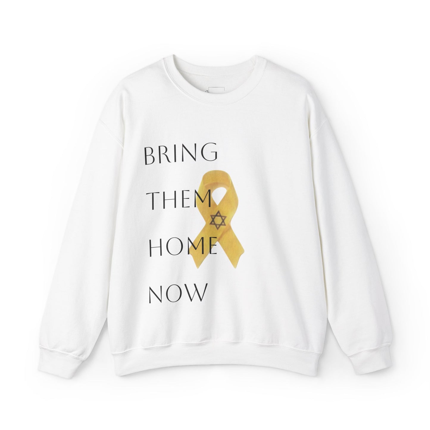 Sweatshirt Yellow Ribbon Bring Them Home Now Design by Chaia Malana