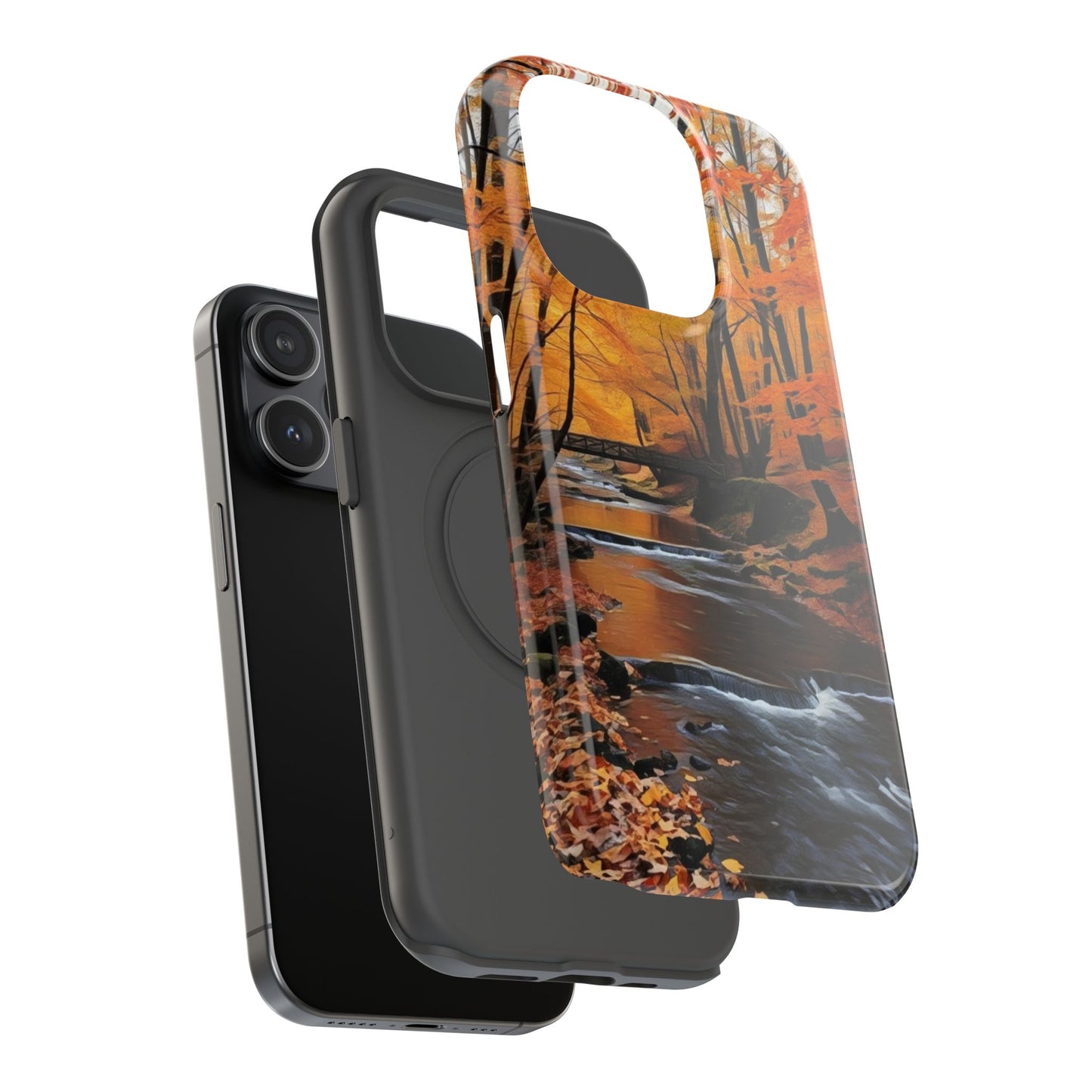 Phone Cases - Whispers of Autumn's Flow by Chaia Malana