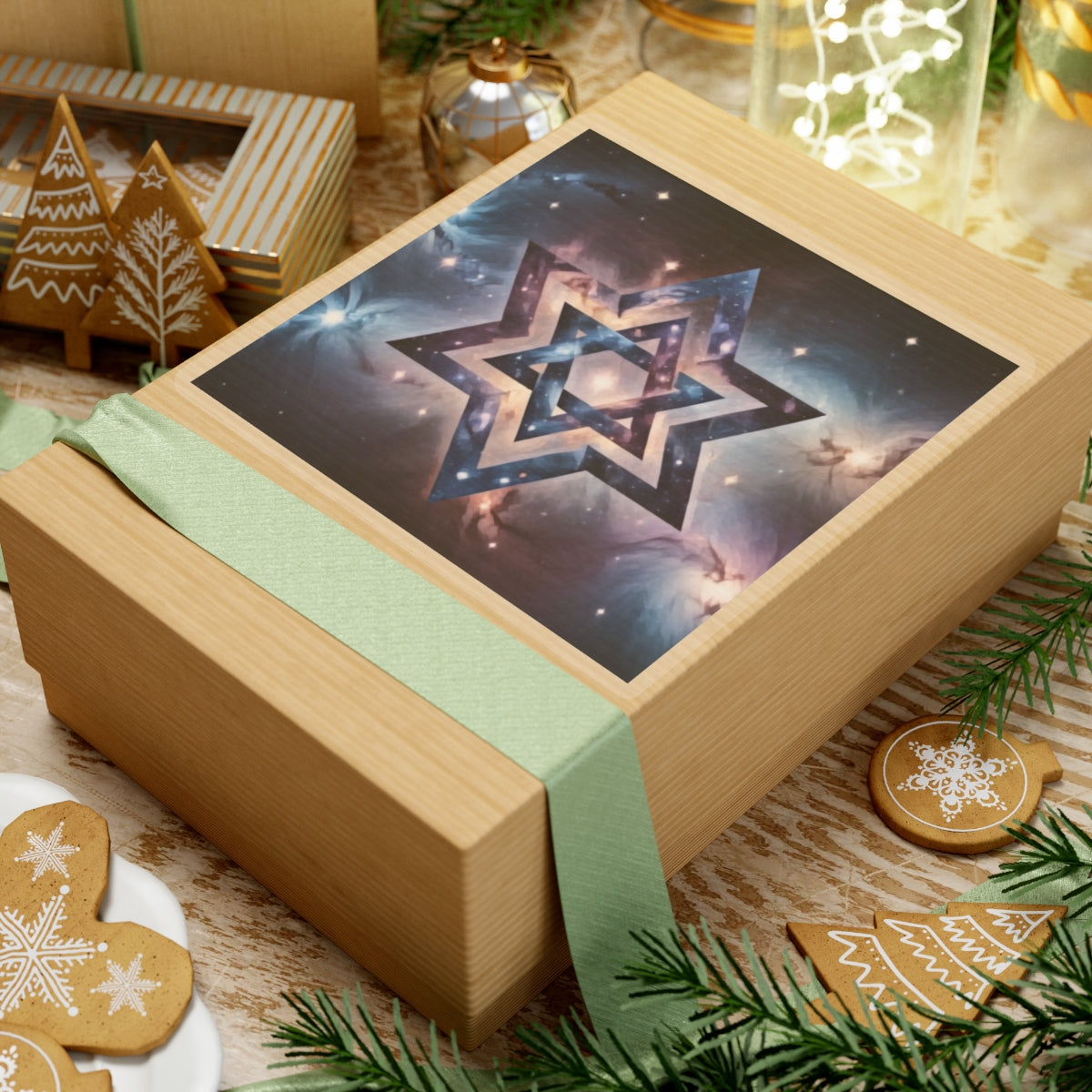 Sticker - Cosmic Star of David Art Print