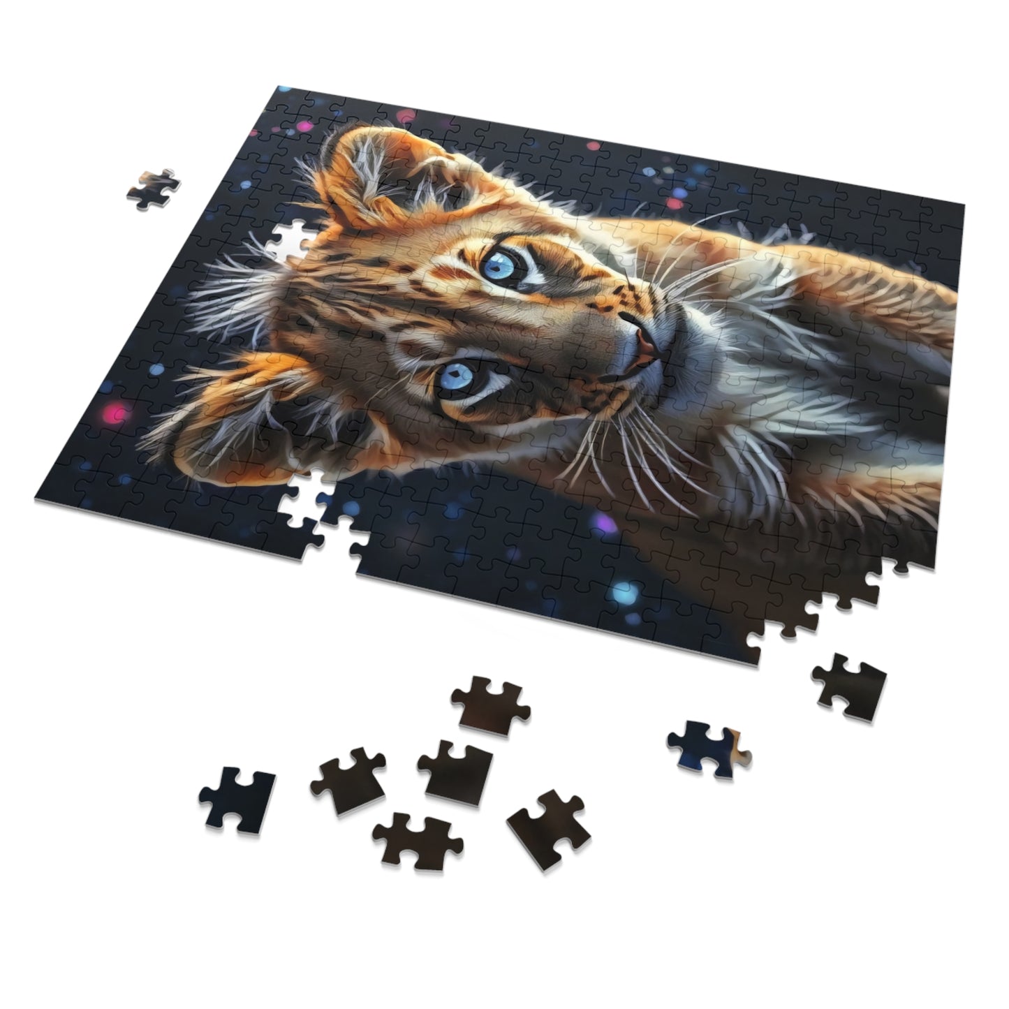 Jigsaw Puzzle - Starlit Gaze Lion Cub Art