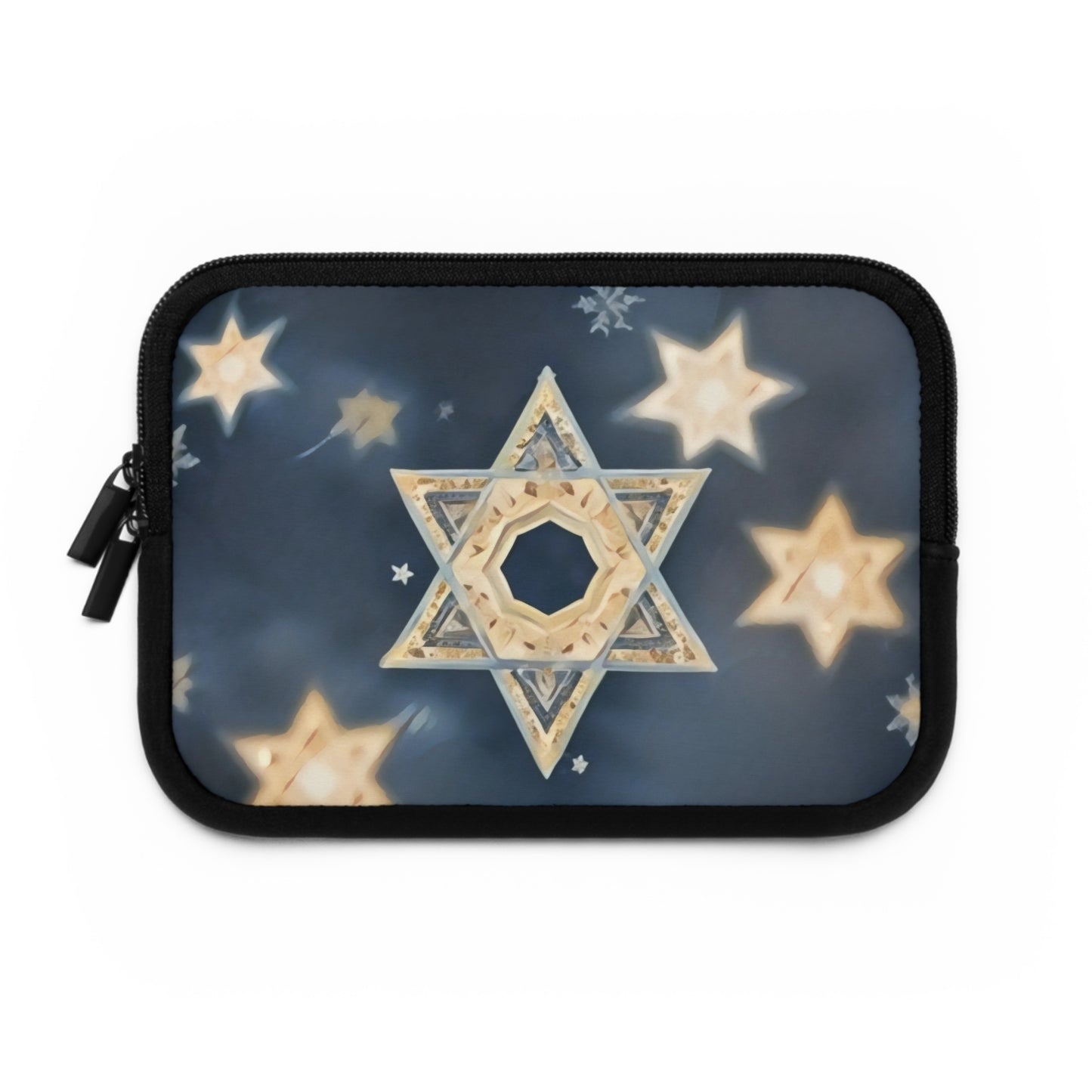 Jewish Star of David Winter Design "Celestial Glow" by Chaia Malana