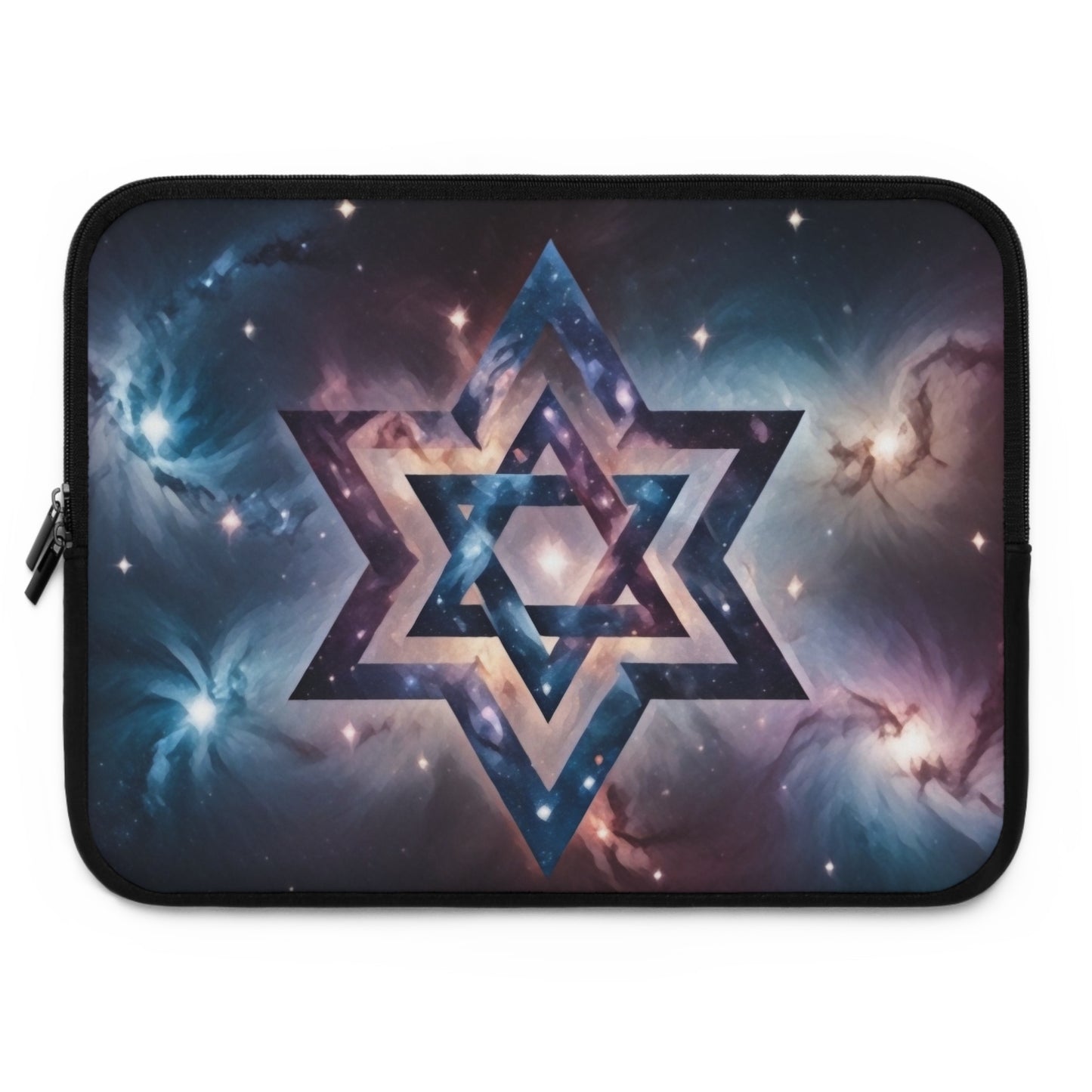 Laptop Sleeve - Galactic Star of David in the Cosmos "Cosmic Star of Unity" Chaia Malana