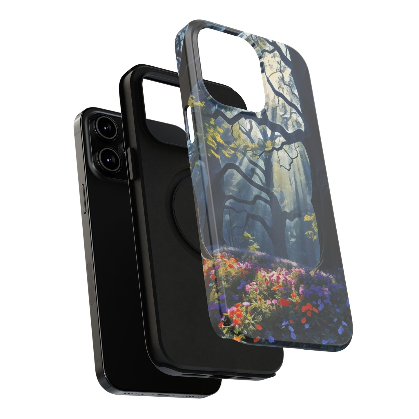 Phone Cases - Fantasy Woodland Scene Art Painting Design - "Enchanted Morning in the Woodland Grove"