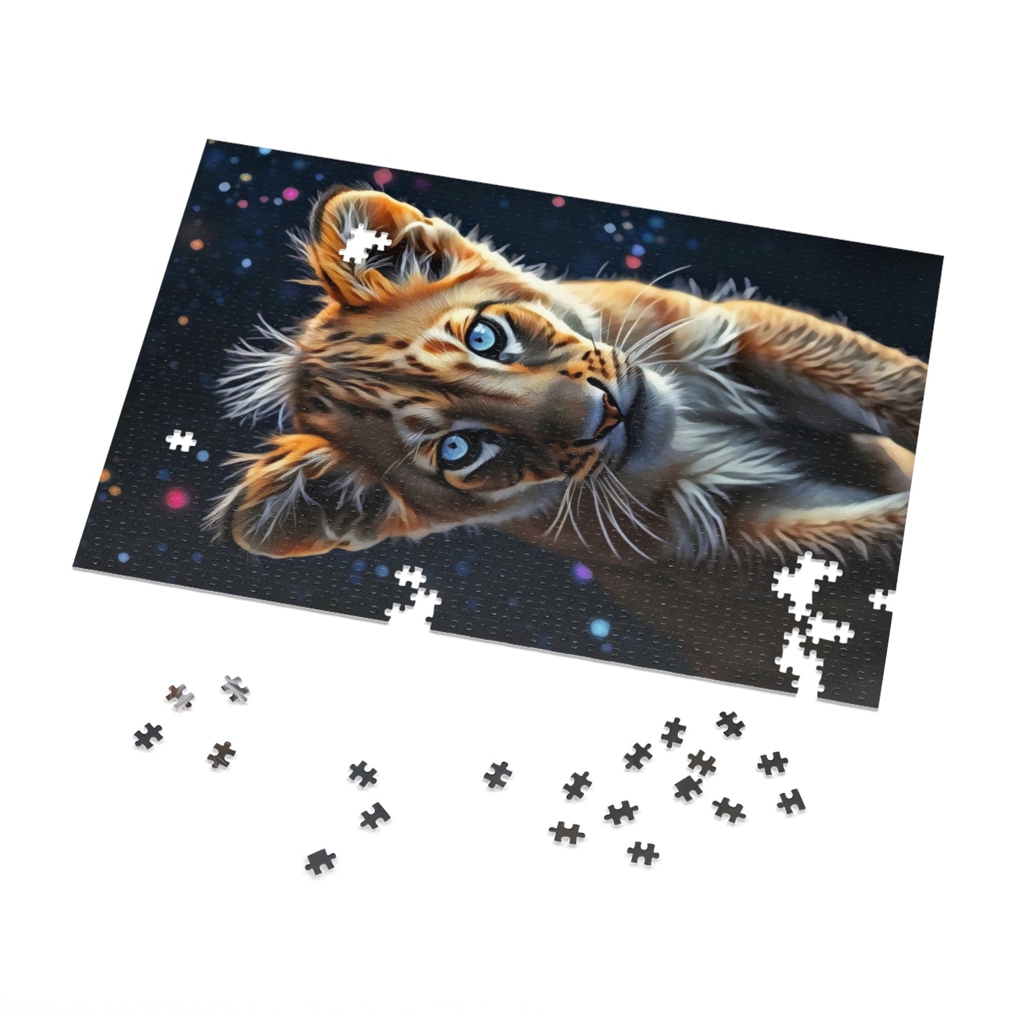 Jigsaw Puzzle - Starlit Gaze Lion Cub Art