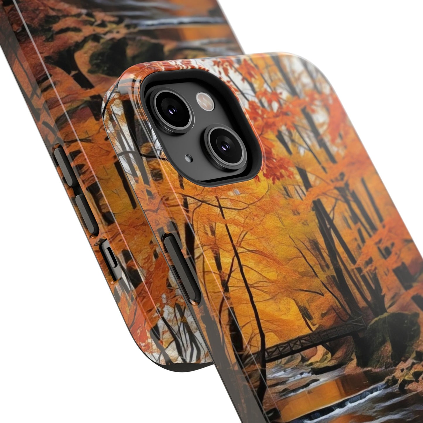 Phone Cases - Whispers of Autumn's Flow by Chaia Malana