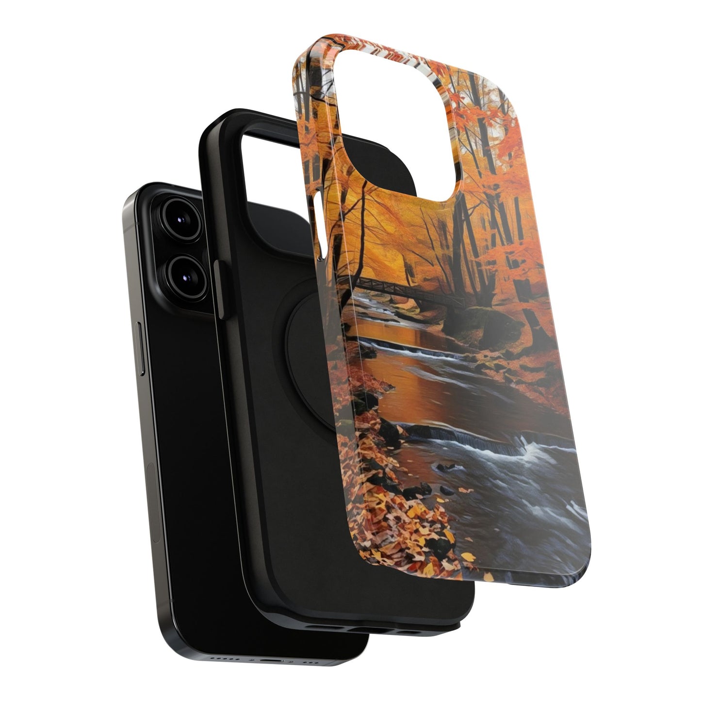 Phone Cases - Whispers of Autumn's Flow by Chaia Malana