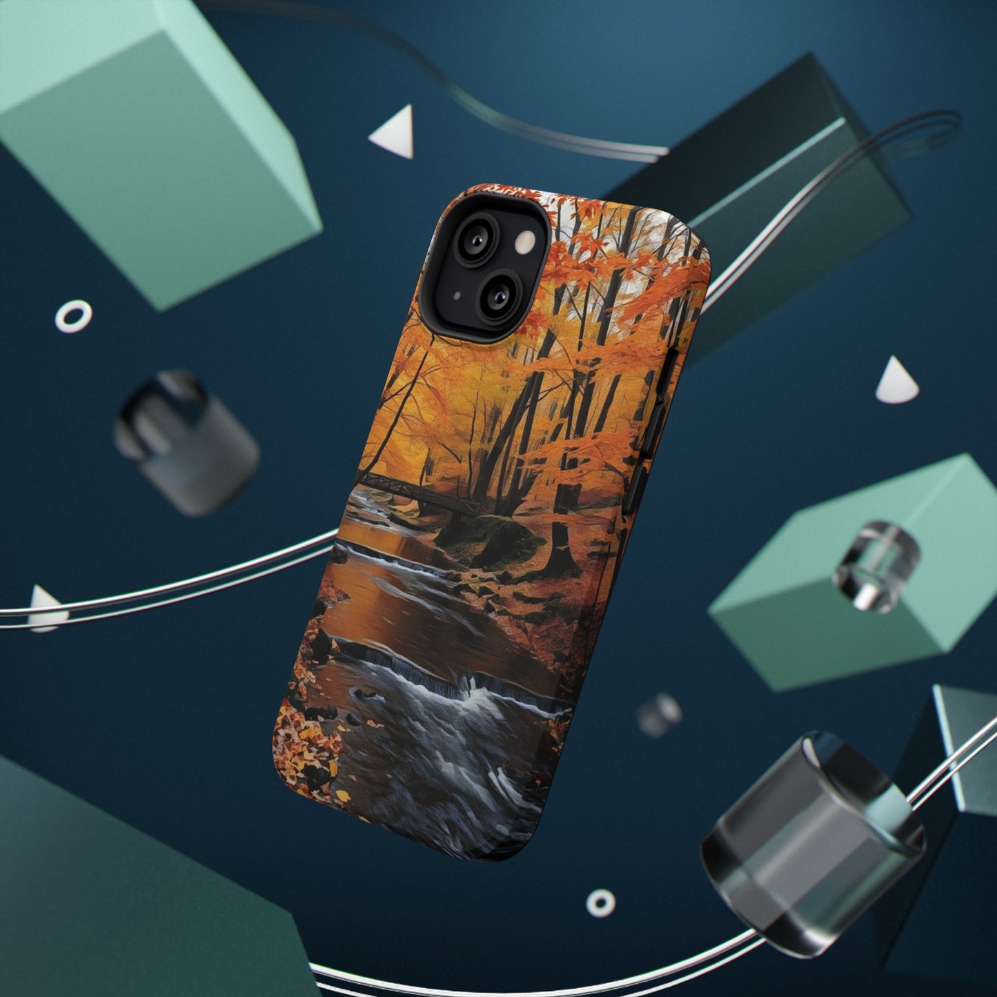 Phone Cases - Whispers of Autumn's Flow by Chaia Malana