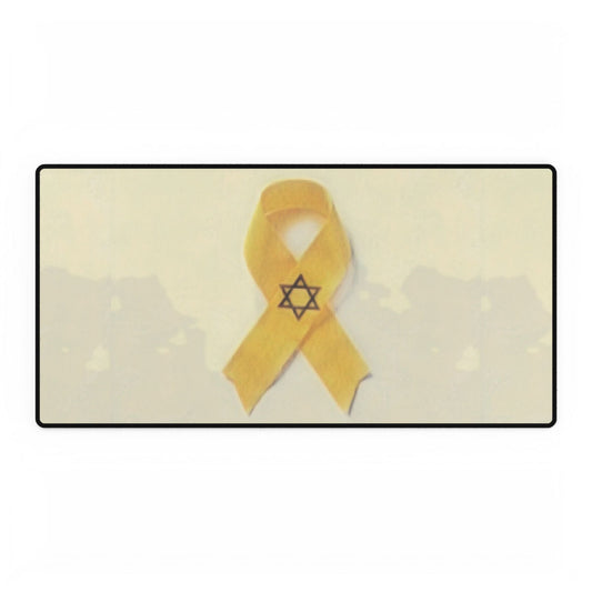 Desk Mats - Bring Them Home Now Yellow Ribbon Design