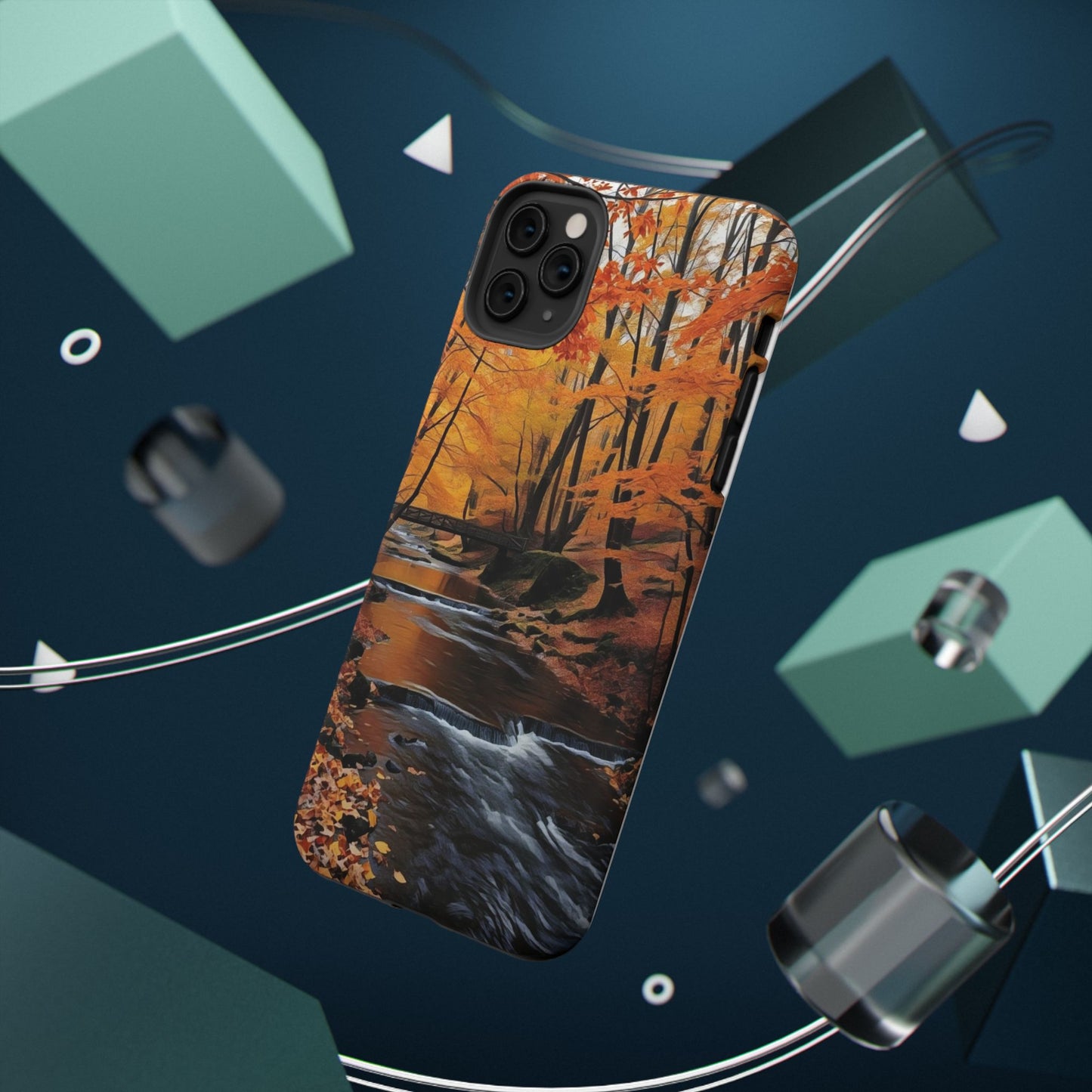 Phone Cases - Whispers of Autumn's Flow by Chaia Malana