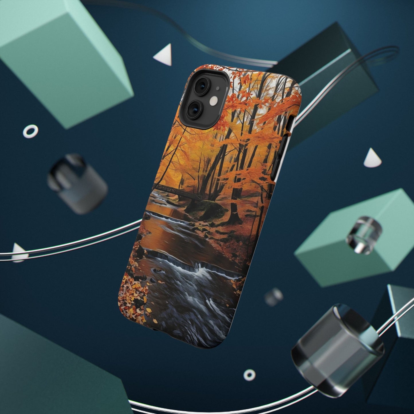 Phone Cases - Whispers of Autumn's Flow by Chaia Malana