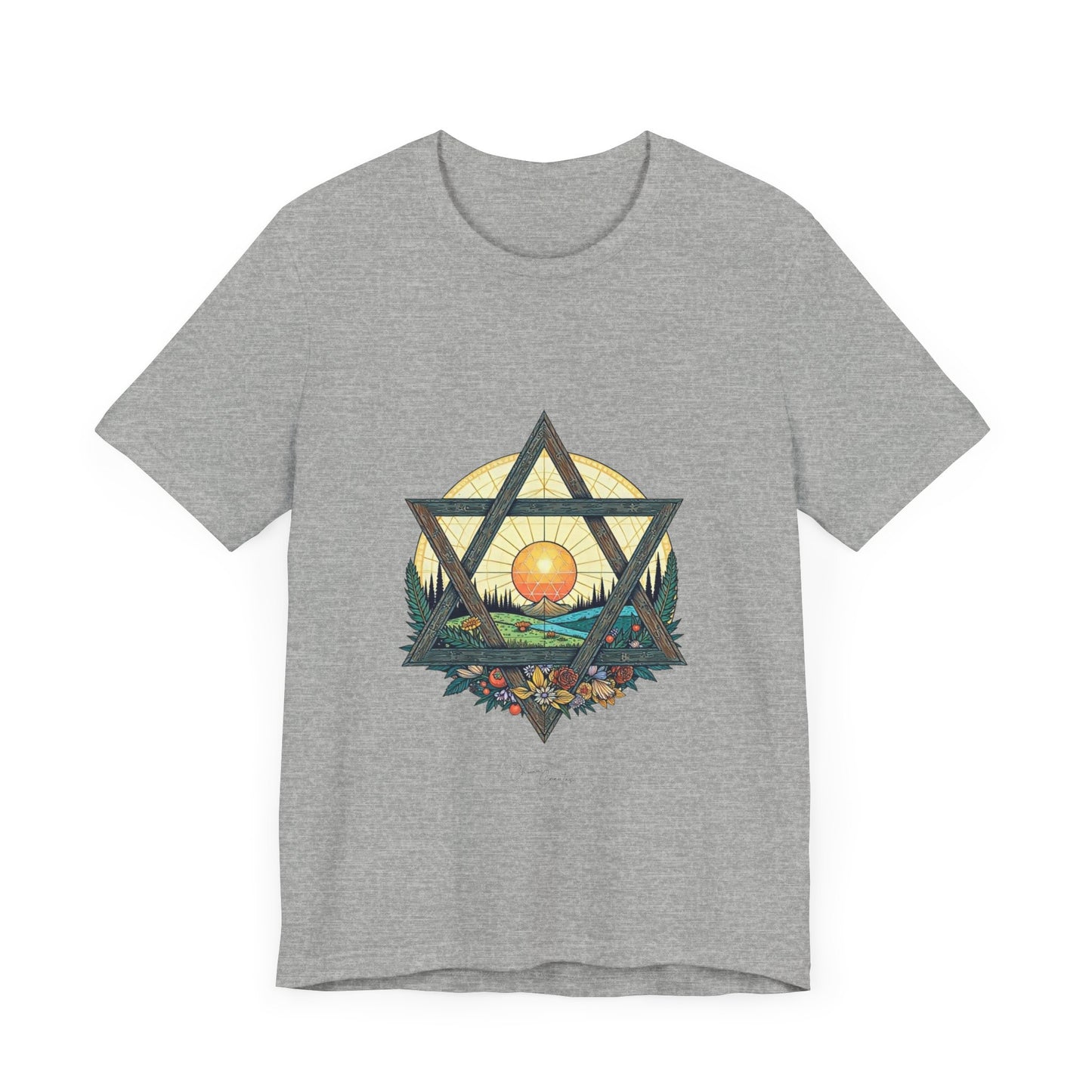 Star of David Nature Landscape Tee Shirt