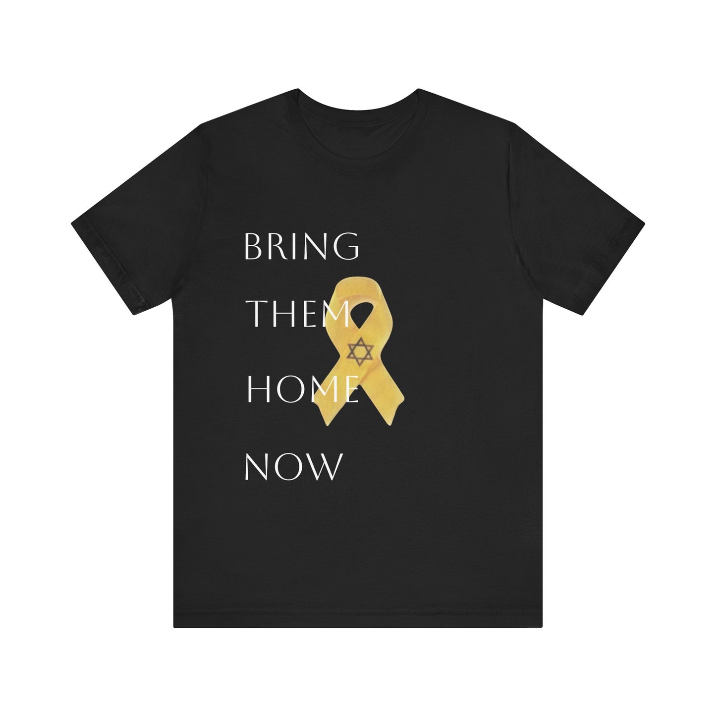 Yellow Ribbon "Bring Them Home Now" Unisex Jersey Short Sleeve Tee