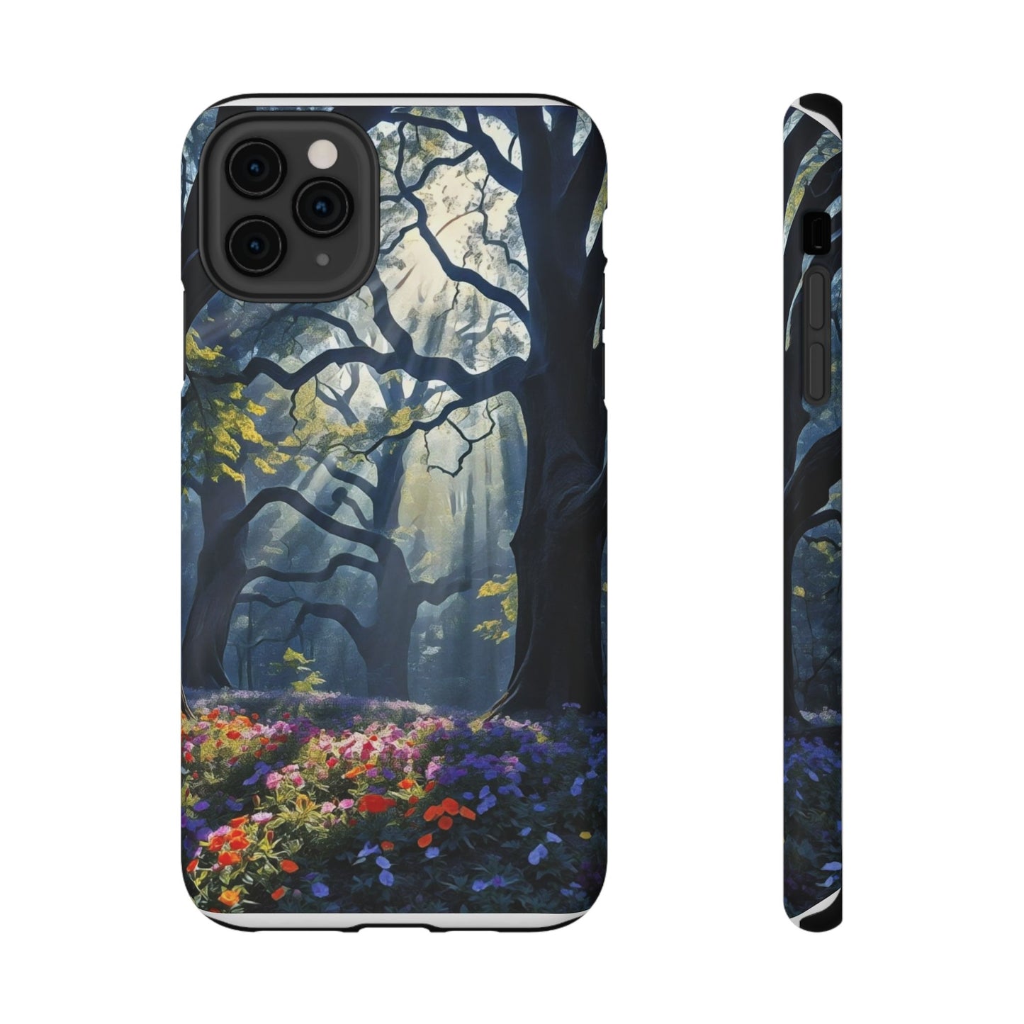 Phone Cases - Fantasy Woodland Scene Art Painting Design - "Enchanted Morning in the Woodland Grove"