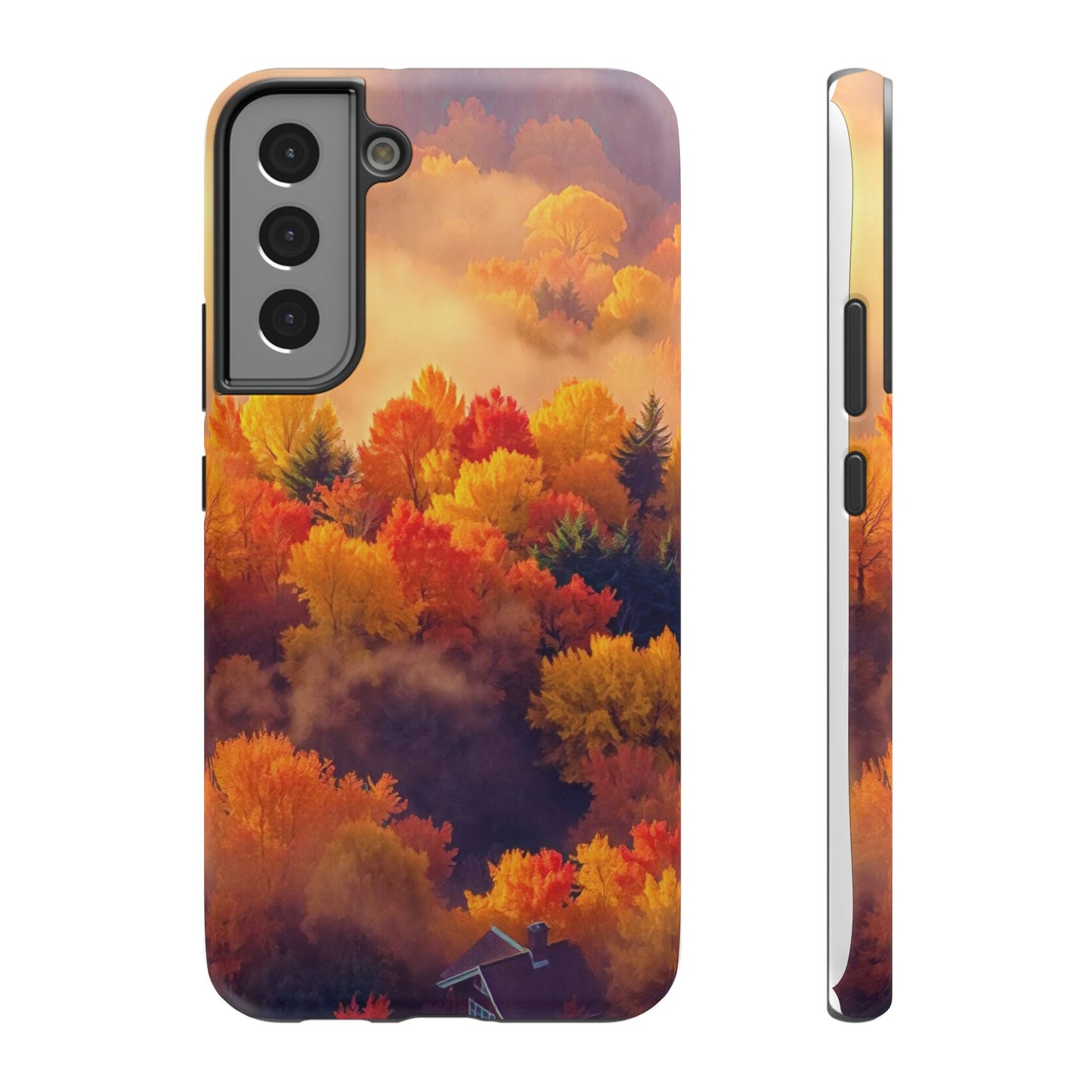 Phone Cases - Autumn Tree Landscape Scenery Impact-Resistant Cover