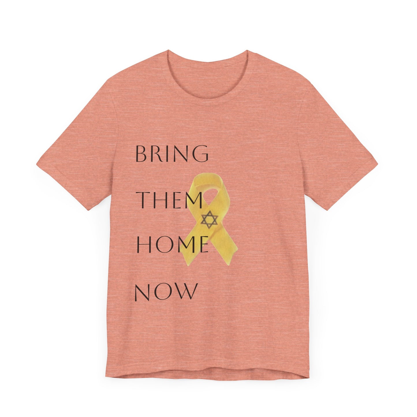 Yellow Ribbon "Bring Them Home Now" Unisex Jersey Short Sleeve Tee