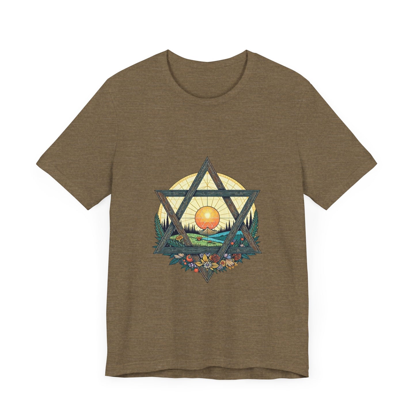 Star of David Nature Landscape Tee Shirt