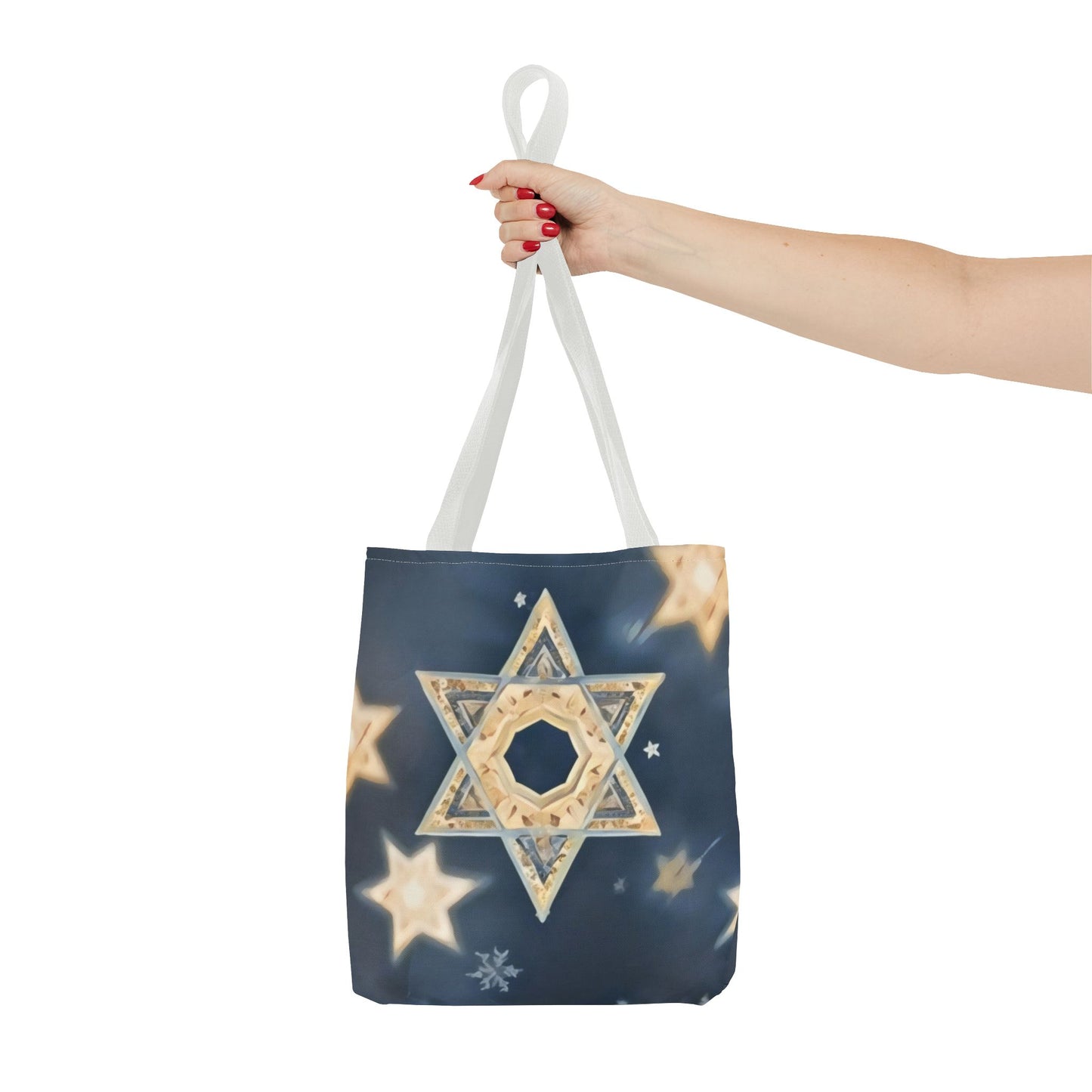 Star of David Tote Bag - Celestial Glow Design