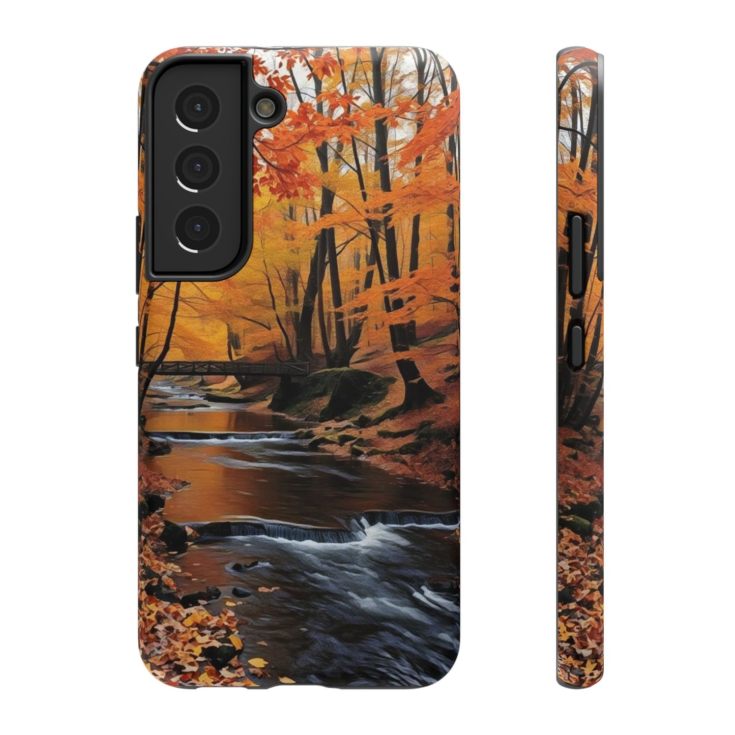 Phone Cases - Whispers of Autumn's Flow by Chaia Malana