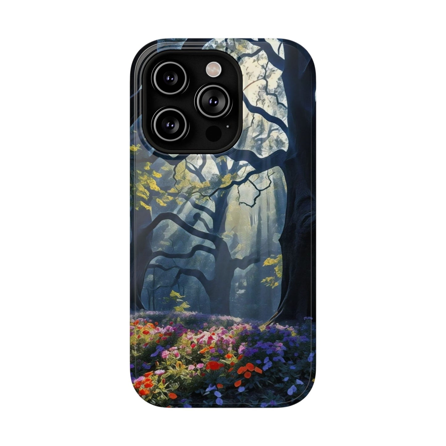 Phone Cases - Fantasy Woodland Scene Art Painting Design - "Enchanted Morning in the Woodland Grove"