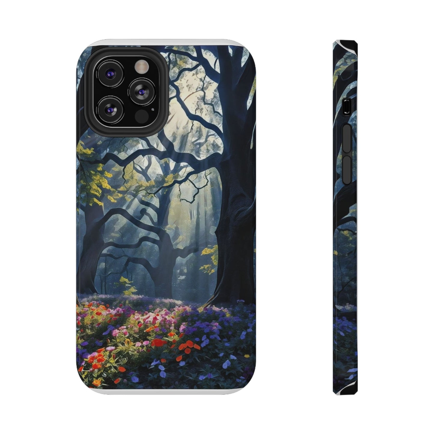 Phone Cases - Fantasy Woodland Scene Art Painting Design - "Enchanted Morning in the Woodland Grove"