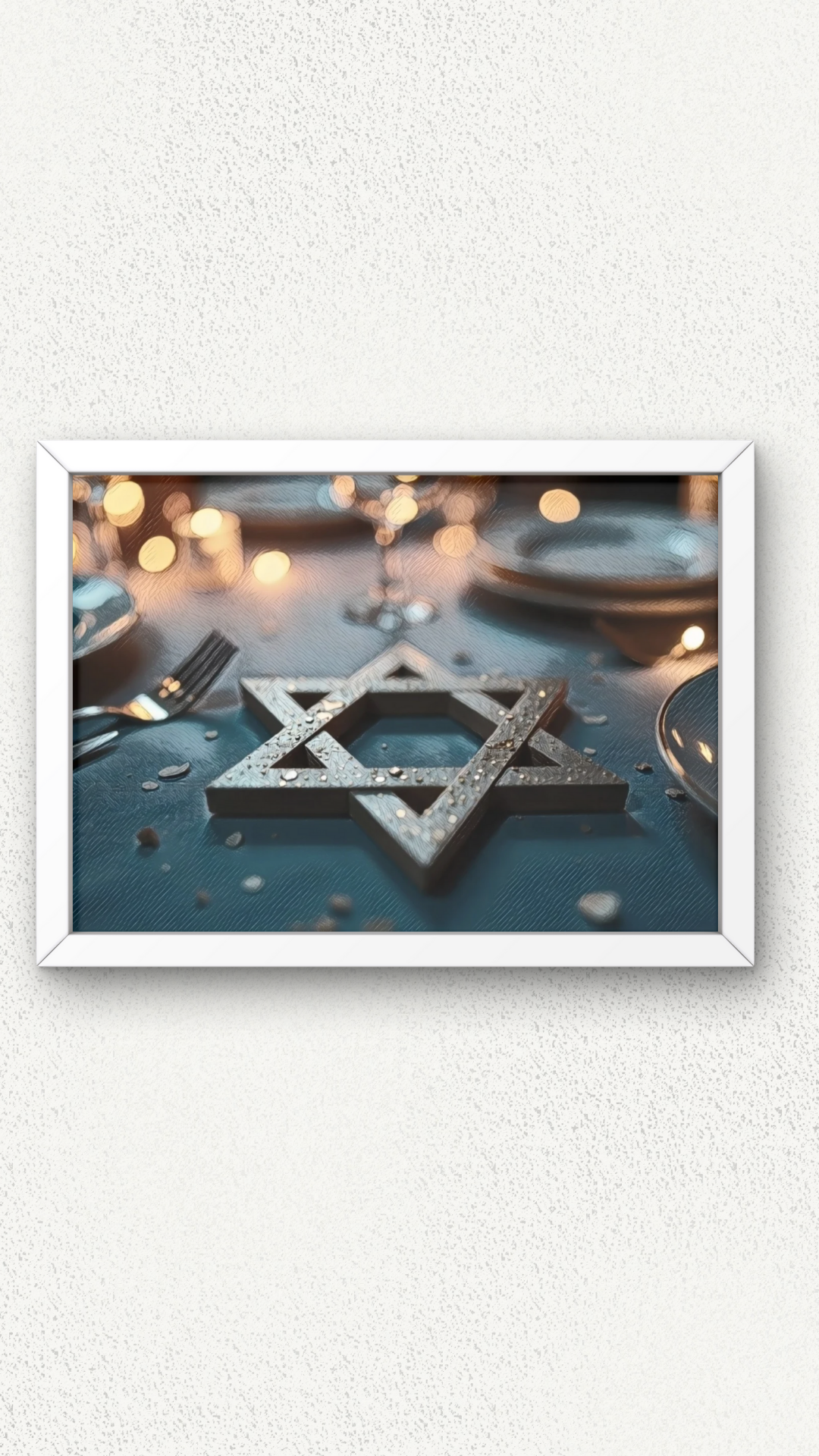 Glistening Stars: A Table of Reflection and Light – Digital Download – Original Artwork