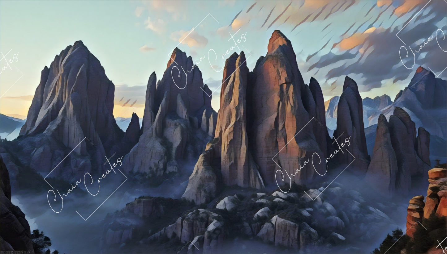 Peaks of Eternity – Original Artwork, Chaia Malana