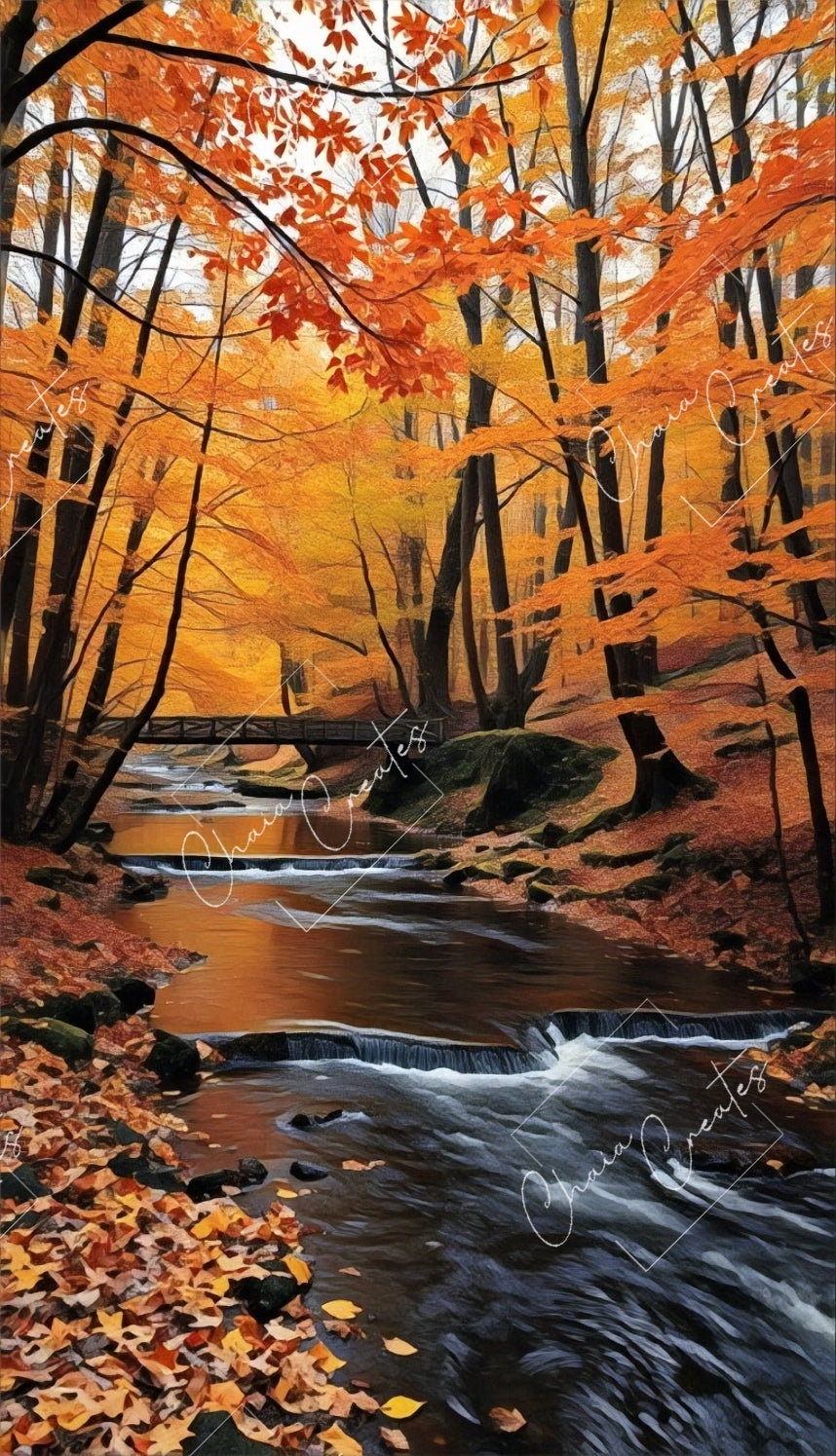 Whispers of Autumn's Flow – Digital Download – Original Artwork